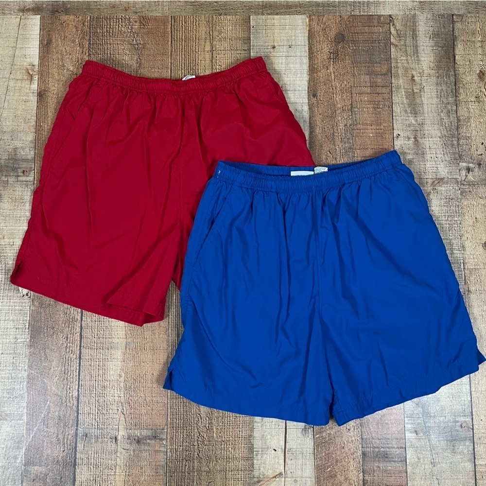 Joe's Outdoors Vintage Large Nylon Swim Trunks Baywatch 80's Vacation Bundle